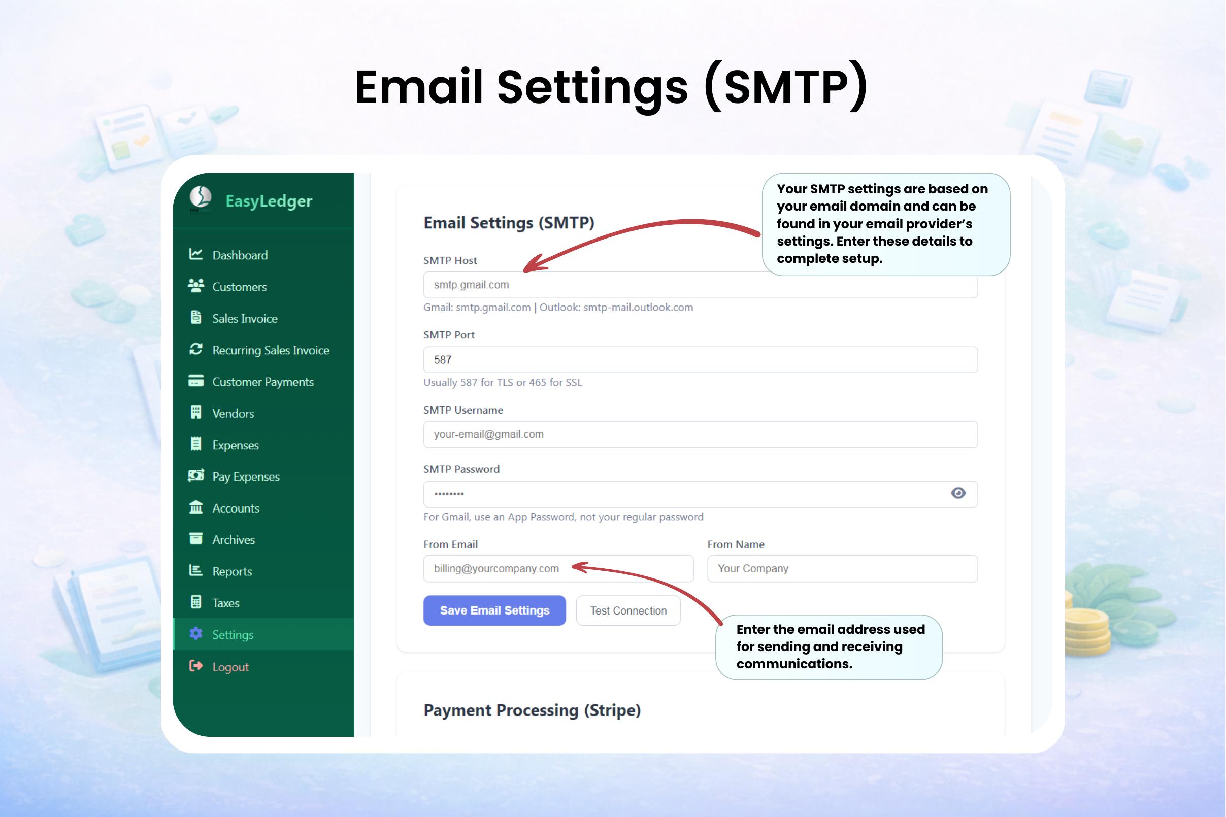 Email Settings (SMTP)